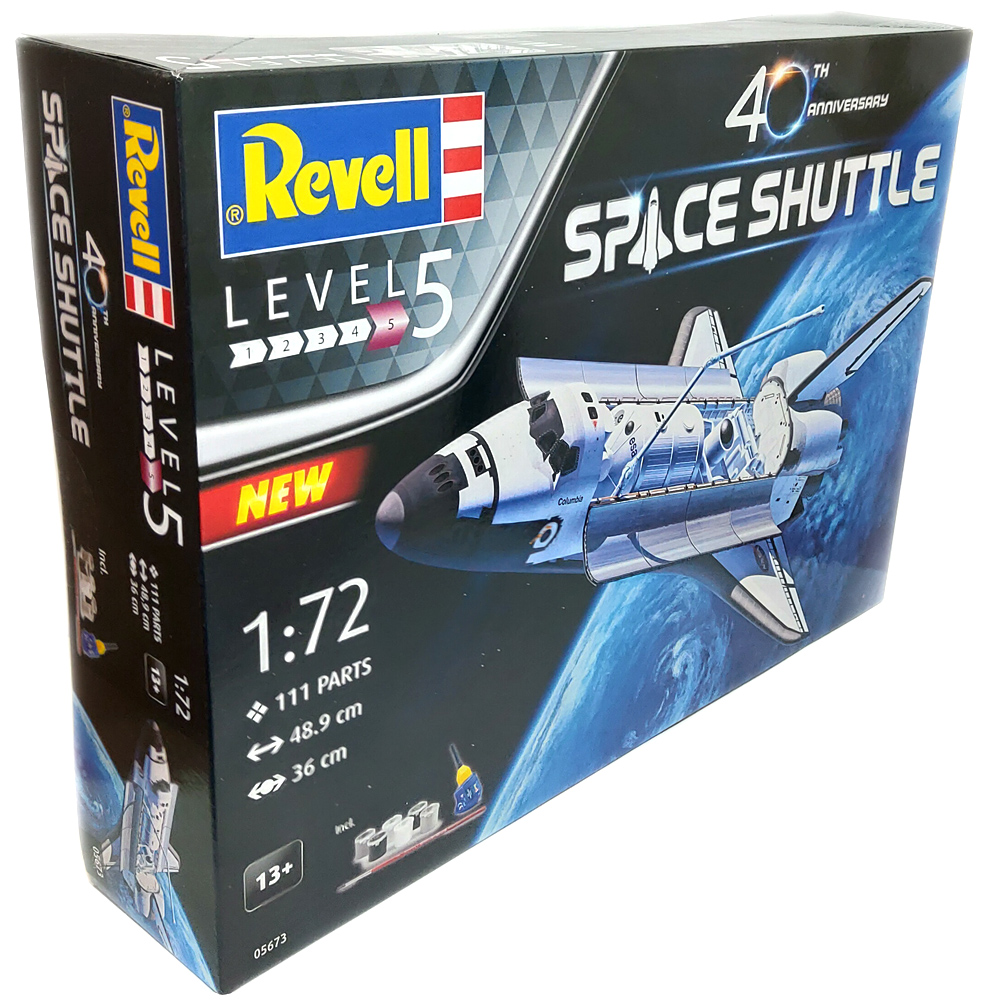 Revell 05673 NASA Space Shuttle 40th Anniversary Plastic Model Kit ...