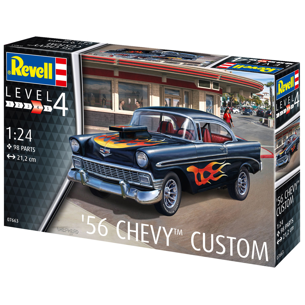 Revell 56 Chevrolet Bel Air Custom Car Model Kit Scale 1 24 Ebay