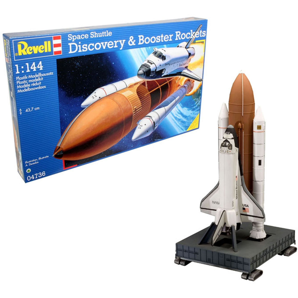 Revell 04736 Space Shuttle Discovery & Booster Rockets Model Kit Scale