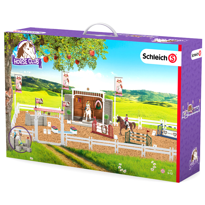 Schleich 42338 Big Horse Show Expanded Tournament Horse Club Play Set Stable