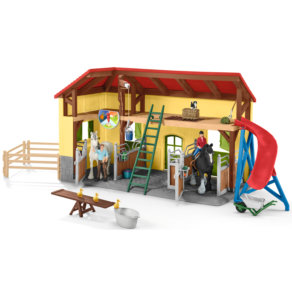 horse and stable playset