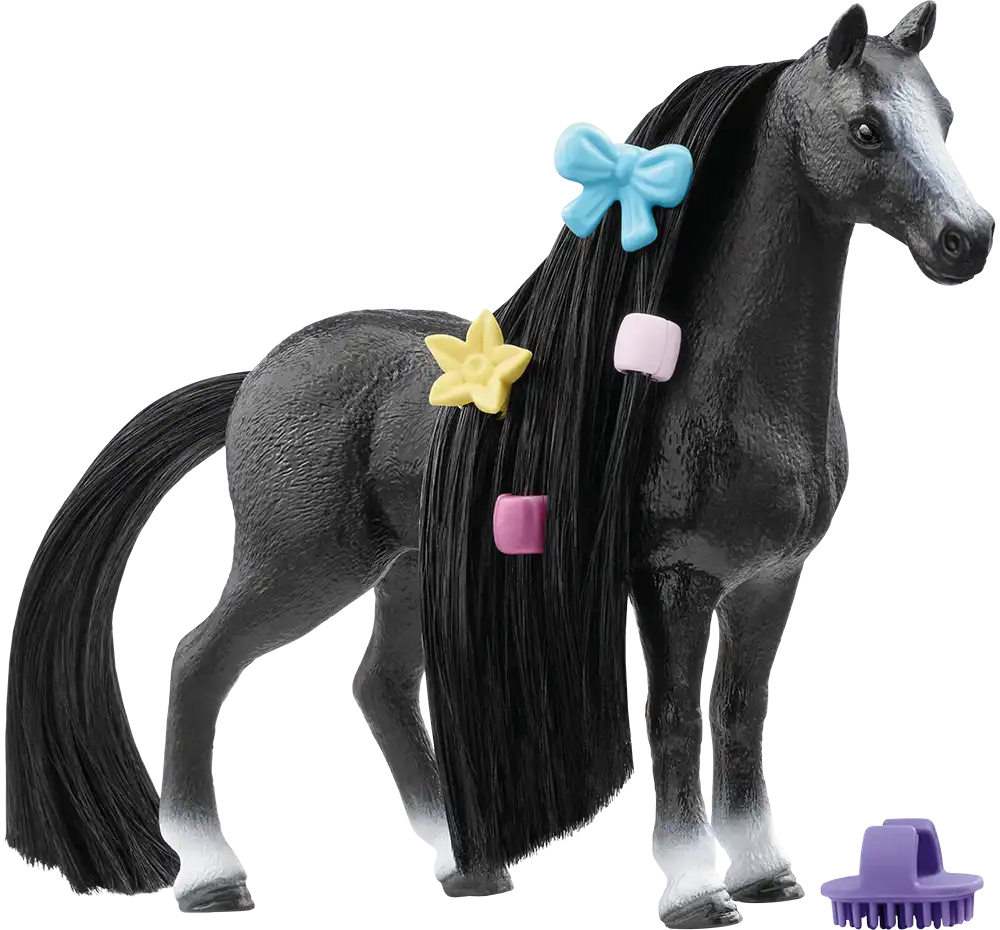 Schleich Horse Club Sofia's Beauties Quarter Horse Mare Playset - 14-Piece  Toy Set with Brushable Hair and Grooming Accessories, Imaginative Play for