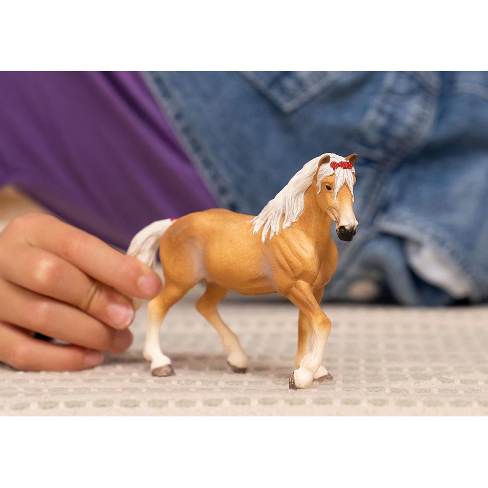 SCHLEICH 13812 Haflinger Mare Horse Club Toy Figurine - Realistic Animal Figure For Kids 5-12 Years