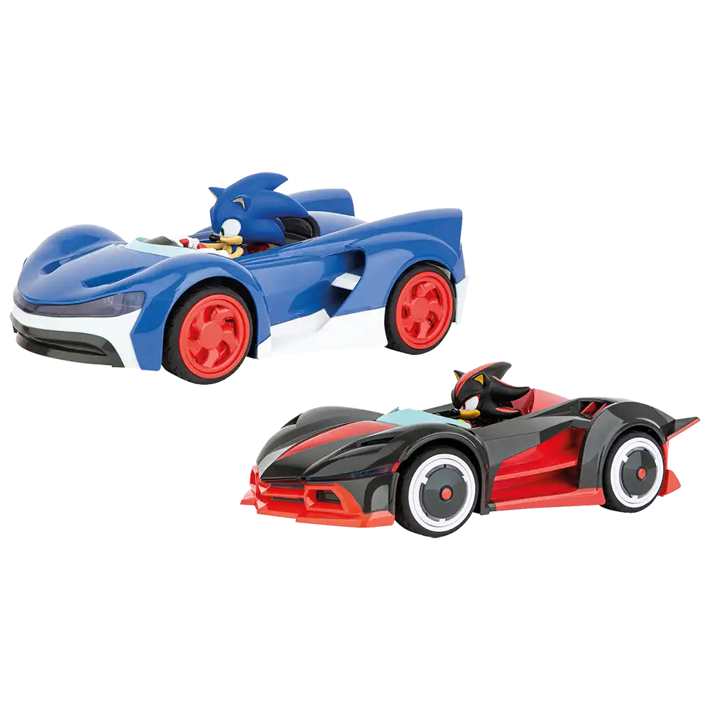Carrera GO!!! Sonic the Hedgehog Rennbahn-Set I Rennbahnen und lizensierte  Slotcars, bis zu 2 Spieler