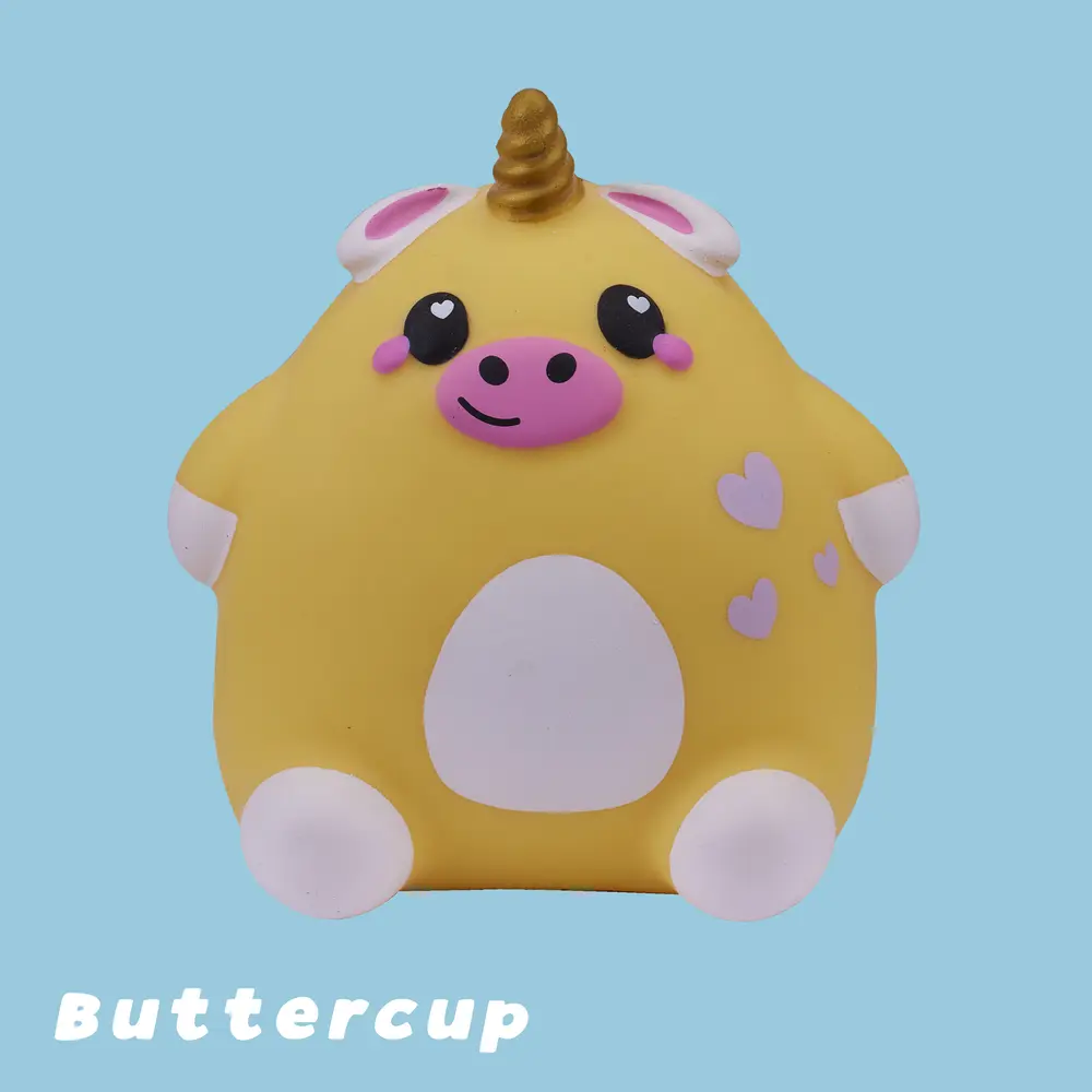 Cutezees Yellow Unicorn Buttercup D2 Product Front