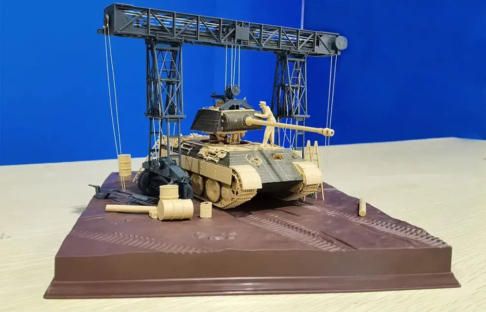 Panther A Medium Tank 16t Strabokran 001 D1 Completed Model