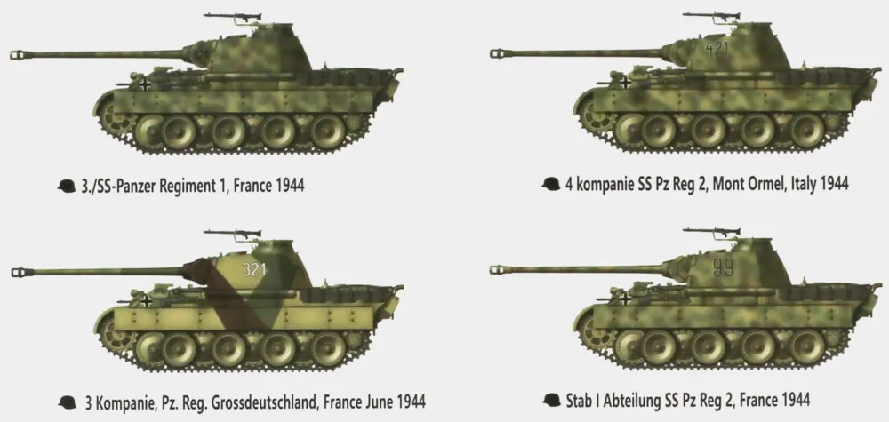 Panther A Medium Tank 16t Strabokran 001 D2 Paint Schemes