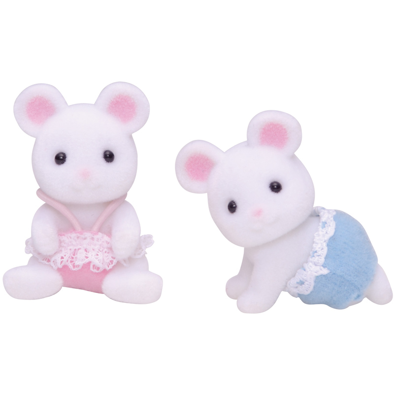 sylvanian families white mouse family