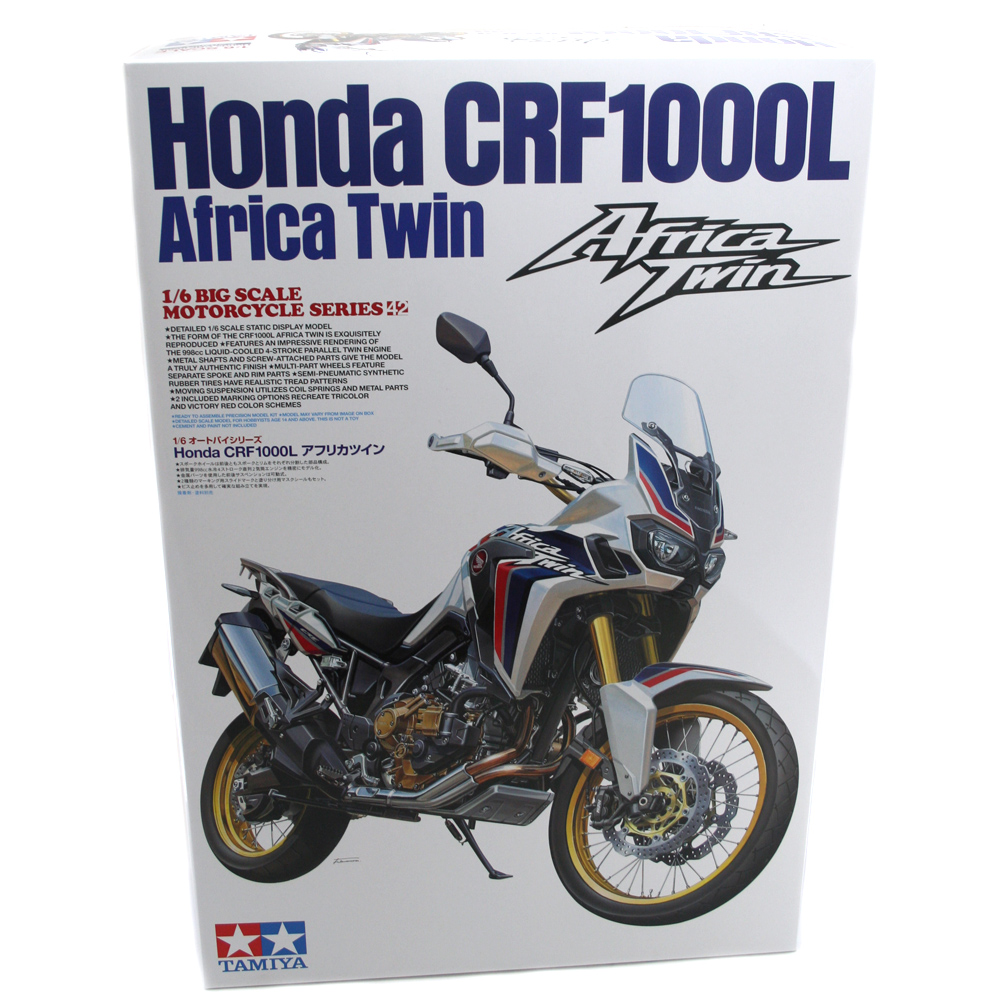 Tamiya 16042 Motorcycle Model Kit Honda CRF1000L Africa Twin Scale 1:6