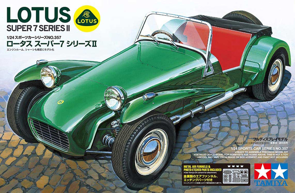 Lotus Super 7 Series Ii Sports Car Model Kit Scale 1 24 From Tamiya Wwsm