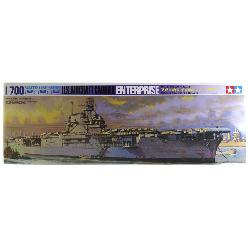 Tamiya U.S. Aircraft Carrier Enterprise Ship Model Kit - Scale 1:700 ...