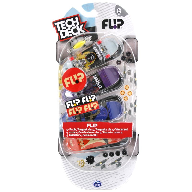 Tech Deck 96mm Fingerboard 4 Pack Choice of Flip Blind or Element NEW