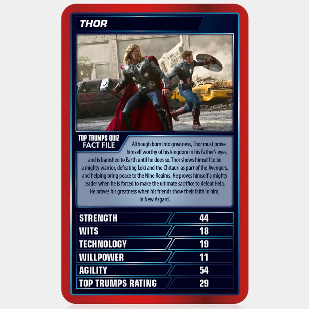 Top Trumps Marvel Cinematic Universe Gioco di carte
